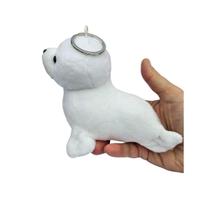 Chaveiro 10CM Foca Branca Neve Animal Marinho Acessório