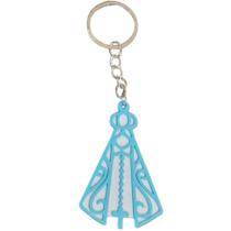 Chaveiro 3D Aparecida 6cm Azul e Branco - LIENAMIYA - Código 893536 Chaveiro 3D Aparecida 6cm Azul e Branco - LIENAMIYA - Código 893536