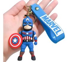 Chaveiro 3d Capitão América Marvel Personagem Coleção Liga da Justiça Acessório Chave Carro Bolsa Chaveiro 3d Capitão América Marvel Personagem Coleção Liga da Justiça Acessório Chave Carro Bolsa