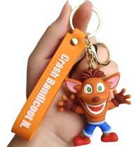 Chaveiro 3d Crash Bandicoot Boneco Personagem Game Coleção Chave Carro Acessório Anime Presente