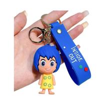 Chaveiro 3D Desenho Animado inside out 2 Figuras De Alegria, Tristeza, Raiva E Nojo Intensa Mente