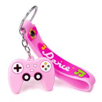 Chaveiro 3D Gamer Feminino Com Argola Alça E Corrente Kawaii