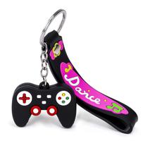 Chaveiro 3D Gamer Feminino Com Argola Alça E Corrente Kawaii