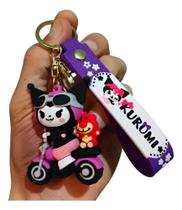 Chaveiro 3d Kurumi Personagem Coleção Hello Kitty Bolsa Chave Carro Moto Pingente