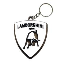 Chaveiro 3d Lamborghini com Argola 3,5cm Mdf Madeira Decorada