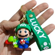 Chaveiro 3d Luigi C/ Yoshi Personagem Coleção Mario Bros Chave Carro Pingente Presente Chaveiro 3d Luigi C/ Yoshi Personagem Coleção Mario Bros Chave Carro Pingente Presente