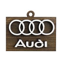 Chaveiro 3d Marca Audi 4cm Mdf Madeira Decorada