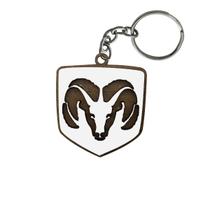 Chaveiro 3d Marca Dodge com Argola 4cm Mdf Madeira Decorada