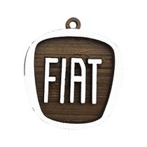 Chaveiro 3d Marca Fiat 4cm Mdf Madeira Decorada