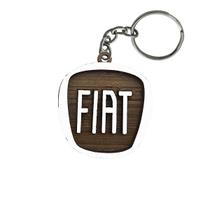 Chaveiro 3d Marca Fiat com Argola 4cm Mdf Madeira Decorada