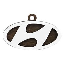 Chaveiro 3d Marca Hyundai 4cm Mdf Madeira Decorada