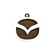 Chaveiro 3d Marca Mazda 4cm Mdf Madeira Decorada
