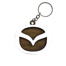 Chaveiro 3d Marca Mazda com Argola 4cm Mdf Madeira Decorada