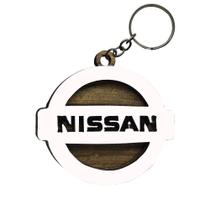 Chaveiro 3d Marca Nissan com Argola 4cm Mdf Madeira Decorada
