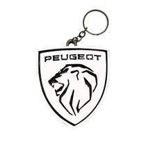 Chaveiro 3d Marca Peugeot com Argola 4cm Mdf Madeira Decorada