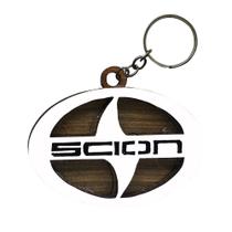 Chaveiro 3d Marca Scion com Argola 4cm Mdf Madeira Decorada