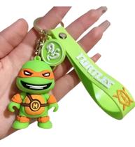 Chaveiro 3d Michelangelo Tartaruga Ninja Personagem Coleção Acessório Chave Carro Bolsa Mochila Chaveiro 3d Michelangelo Tartaruga Ninja Personagem Coleção Acessório Chave Carro Bolsa Mochila