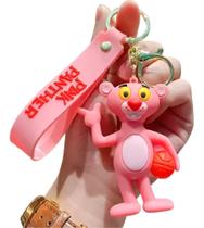 Chaveiro 3d Pantera Cor De Rosa Chave Carro Bolsa Personagem Coleção Presente Pingente Chaveiro 3d Pantera Cor De Rosa Chave Carro Bolsa Personagem Coleção Presente Pingente