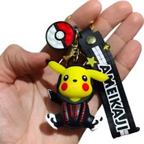 Chaveiro 3d Pikachu Pokemon Personagem Coleção Anime Acessório Chave Carro Bolsa Desenhos Animados