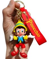Chaveiro 3d Pinocchio Personagem Coleção Desenho Animado Chave Carro Bolsa Acessório Presente