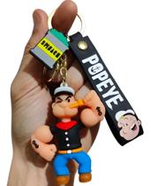 Chaveiro 3d Popeye Marinheiro Personagem Chave Carro Acessório Bolsa Presente Pingente Anime Coleção