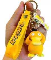 Chaveiro 3d Psyduck Personagem Coleção Pokemon Chave Carro Bolsa Pingente
