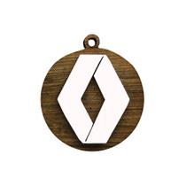 Chaveiro 3d Renault 4cm Mdf Madeira Decorada