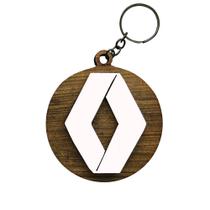 Chaveiro 3d Renault com Argola 4cm Mdf Madeira Decorada
