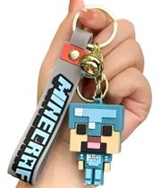 Chaveiro 3d Steve Armadura Minicraft Personagem Coleção Acessório Chave Carro Bolsa Games Presente Chaveiro 3d Steve Armadura Minicraft Personagem Coleção Acessório Chave Carro Bolsa Games Presente