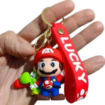 Chaveiro 3d Super Mario Bros C/ Yoshi Personagem Coleção Chave Carro Pingente Presente