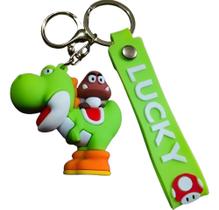 Chaveiro 3d Yoshi E Goomba Mario Bros Personagem Chave Carro Anime Pingente