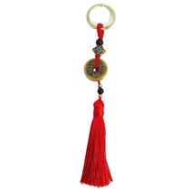 Chaveiro 5 Moedas Feng Shui I Ching 18cm Chaveiro 5 Moedas Feng Shui I Ching 18cm
