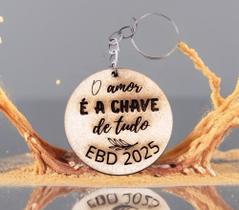 Chaveiro 50 UNIDADES EBD, Amor ramo, decoração, festa, igreja