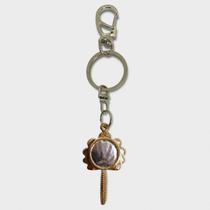 Chaveiro Abebê Oxum Luxo Espelho Dourado Metal 14 Cm Chaveiro Abebê Oxum Luxo Espelho Dourado Metal 14 Cm