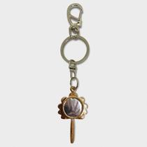 Chaveiro Abebê Oxum Luxo Espelho Dourado Metal 14 Cm Chaveiro Abebê Oxum Luxo Espelho Dourado Metal 14 Cm