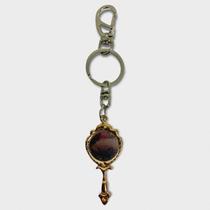 Chaveiro Abebê Oxum Trabalhado Espelho Dourado Metal 15 Cm Chaveiro Abebê Oxum Trabalhado Espelho Dourado Metal 15 Cm