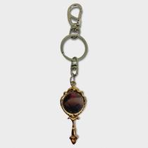 Chaveiro Abebê Oxum Trabalhado Espelho Dourado Metal 15 Cm Chaveiro Abebê Oxum Trabalhado Espelho Dourado Metal 15 Cm