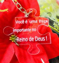 Chaveiro acrílico cristal 65 unidades Reino de Deus , festa, decoração, lembracinhas Chaveiro acrílico cristal 65 unidades Reino de Deus , festa, decoração, lembracinhas