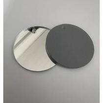 Chaveiro Acrílico Espelhado Prata 50 Pçs Redondas 4cm - Funax