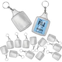 Chaveiro Acrílico Retangular 3x4 p/ personalizar - 200 Unidades (I FERNANDES)