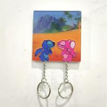 Chaveiro Acrílico Stitch Mickey Mouse, Pingente De Chave Da Disney, Decoração Para Porta De Entrada
