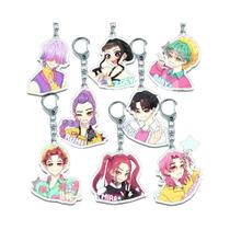 Chaveiro Acrílico Tiger Saja Boys Rumi Mira Zoey KPop Demon Hunters 5PCS Acessórios De Pingente Chaveiro Acrílico Tiger Saja Boys Rumi Mira Zoey KPop Demon Hunters 5PCS Acessórios De Pingente