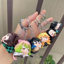 Chaveiro Anime Demon Slayer - Tanjirou, Nezuko, Zenitsu & Mitsuri - Modelo de Resina