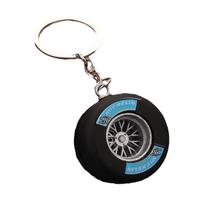 Chaveiro, aro de roda de pneu, liga de zinco para amantes de carros e mecânicos