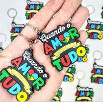 Chaveiro Autismo Emborrachado conscientização Autista Quando o Amor tudo Transforma Chaveiro Autismo Emborrachado conscientização Autista Quando o Amor tudo Transforma