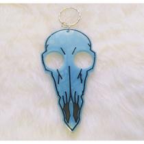 Chaveiro auto defesa corvo azul com detalhes preto feito em resina peça unica Chaveiro auto defesa corvo azul com detalhes preto feito em resina peça unica