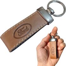 Chaveiro Automotivo Ford Couro Chave Carro Metal Luxo