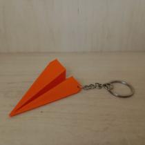 Chaveiro Avião Estilo Origami Design Moderno e Criativo -