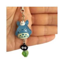 Chaveiro Azul De Animal Soot Sprite Kawaii, Charm Para Telefone Com Tema De Floresta E Anime - NONE