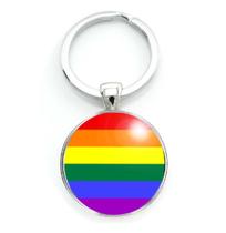 Chaveiro Bandeira do Orgulho Gay Pride Cores do Arco Íris LGBT